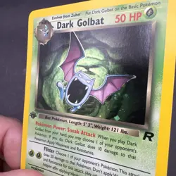 Pokemon Dark Golbat 1st Edition Holo WOTC 2000 Team Rocket 7/82 - Image 3