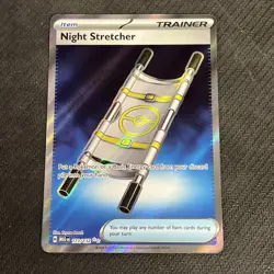 NIGHT STRETCHER Full Art Trainer 173/132 2025 Pokemon Mega Evolution NM+ - Image 1