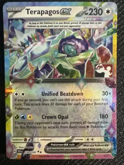 Terapagos ex 128/142 Play! Pokemon Prize Pack Series 6 Near Mint - Image 1