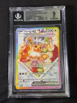 Pokemon TCG Eevee EX 174 SV Scarlet & Violet Black Star Promo BGS/Beckett 9.0 - Image 1