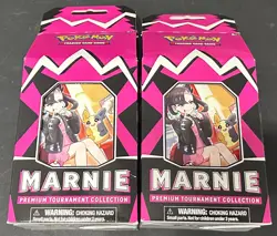 Pokemon Marnie Premium Tournament Collection Box - Sealed New Lot Of 2 - Image 1
