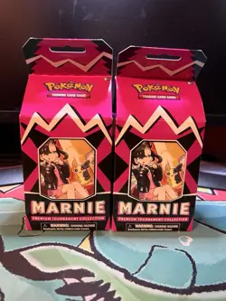 Pokemon Marnie Premium Tournament Collection Box - Sealed New Lot Of 2 - Image 1