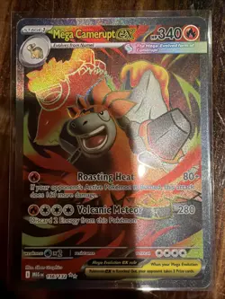 Mega Camerupt ex 156/132 Full Art Mega Evolutions Pokemon 2025 Near Mint - Image 1
