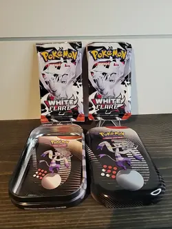 Pokemon TCG White Flare Mini Tin 💎2 FACTORY SEALED White Flare Booster Packs💎 - Image 4
