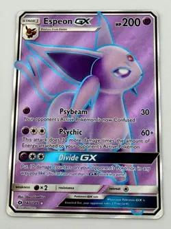 Espeon GX 140/149 Pokemon TCG Sun & Moon Base Set Full Art Holo Rare - Image 3