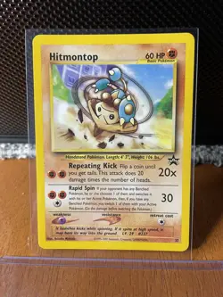 Pokemon TCG Hitmontop 37 WOTC Black Star Promo x2 - NM - Image 2