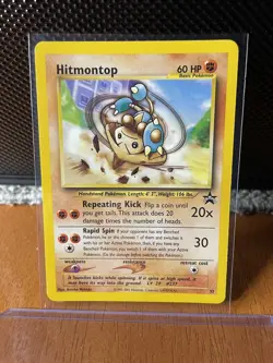 Pokemon TCG Hitmontop 37 WOTC Black Star Promo x2 - NM - Image 4
