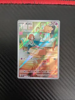 Pokemon TCG Ralts 211/198 Scarlet & Violet Base Set Illustration Rare Card - NM - Image 1