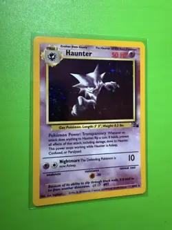 Haunter 6/62 Fossil Unlimited Holo Rare WotC 1999 Pokemon TCG Card-LP - Image 1