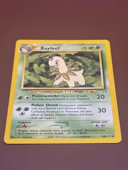 Bayleef 28/111 Uncommon Neo Genesis Pokemon Card - Image 3