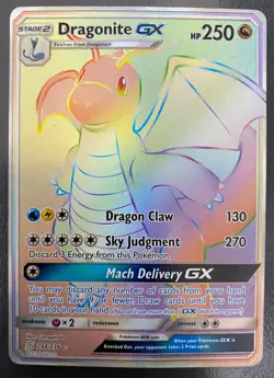 Dragonite GX 248/236 Holo Secret Rare Unified Minds | MP | Pokemon Card TCG - Image 1