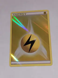 Pokemon Electric Lightning Energy Reverse Holo TCG Card 2013 Yellow NM - Image 1