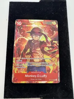 One Piece Treasure Booster Promo Card Monkey D Luffy ST10-006 Alternate Art - Image 1