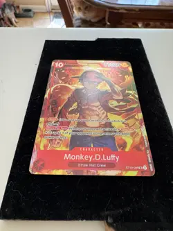 One Piece Treasure Booster Promo Card Monkey D Luffy ST10-006 Alternate Art - Image 3