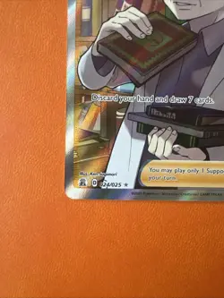 Professor's Research Trainer Card Supporter Professor Oak Pokemon 054/025 - Image 5