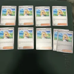 Pokemon Lillies Determination 9 Card Lot Mega Evolution 2 Reverse 7 Non Holo NM - Image 1