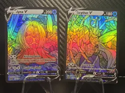 LAST SET Jynx & Scyther CUSTOM Stained Glass Holo Cards -Display Only - Image 1