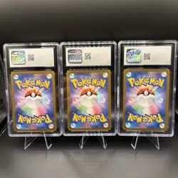Pokemon TCG Lot of 3 CGC Mint 9 Japanese Art Rare Cards - Image 2