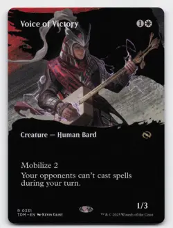 Voice of Victory (Borderless) R Tarkir: Dragonstorm 331 Damaged - Image 1