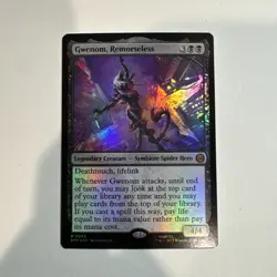MTG - Gwenom, Remorseless - FOIL Mythic #56 - Spider-Man NM - Image 1