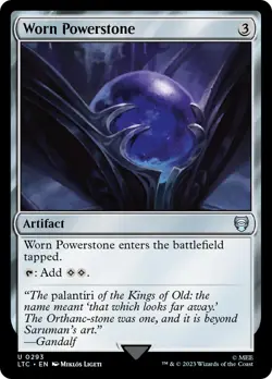 MTG Worn Powerstone [The Lord of the Rings: Tales of Middle-Earth Commander] Nea - Image 1