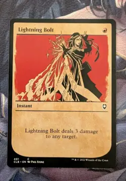 MTG *SHOWCASE* Battle for Baldur's Gate Common LIGHTNING BOLT NM - Image 1