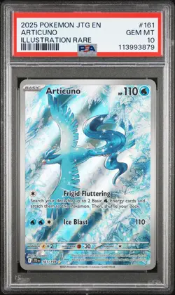 2025 POKEMON JTG EN-JOURNEY TOGETHER ILLUSTRATION RARE #161 ARTICUNO PSA 10 - Image 1