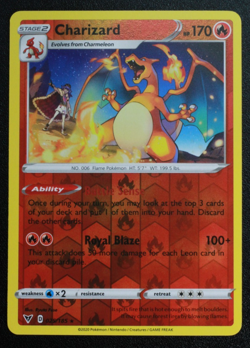 Pokemon TCG Charizard 025/185 Reverse Holo Rare Vivid Voltage - Image 1