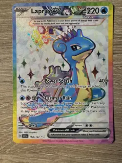 Pokemon - Stellar Crown - LAPRAS EX - Special Illustration Holo -158/142 - Image 1