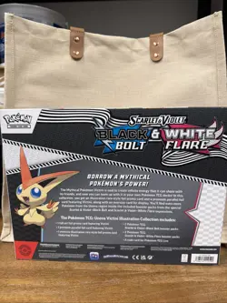 Pokemon TCG Sv: Black Bolt White Flare Victini Illustration Box: NEW SEALED - Image 2