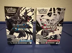Lot of 2 Pokemon Black Bolt White Flare Booster Bundles a - Image 1