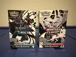 Lot of 2 Pokemon Black Bolt White Flare Booster Bundles b - Image 1