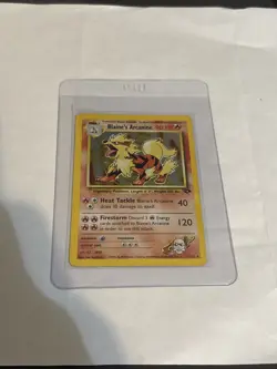 Pokemon TCG Blaine's Arcanine Gym Challenge 1 Holo Unlimited Rare - Image 1