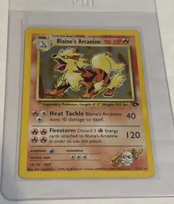 Pokemon TCG Blaine's Arcanine Gym Challenge 1 Holo Unlimited Rare - Image 2