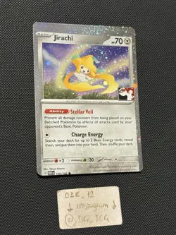 MISCUT ERROR - Pokemon Play Prize Pack Series 5 - Jirachi - 126/182 - Holo Rare - Image 1