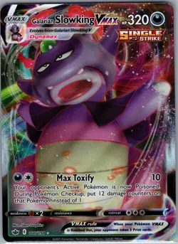Galarian Slowking VMAX 100/198 - Pokemon SWSH06 Chilling Reign - Ultra Rare (NM) - Image 1