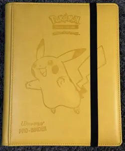 2019 Ultra Pro TCG Pokemon Pikachu 9 Pocket Binder Yellow - Image 1