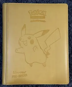 2019 Ultra Pro TCG Pokemon Pikachu 9 Pocket Binder Yellow - Image 2
