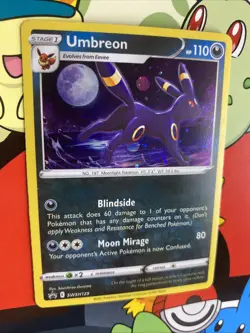 2021 Umbreon SWSH129 Black Star Promo Cosmos Holo NM/MINT Pokemon EPIC SWIRL💫 - Image 1
