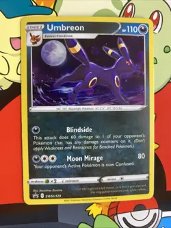 2021 Umbreon SWSH129 Black Star Promo Cosmos Holo NM/MINT Pokemon EPIC SWIRL💫 - Image 2