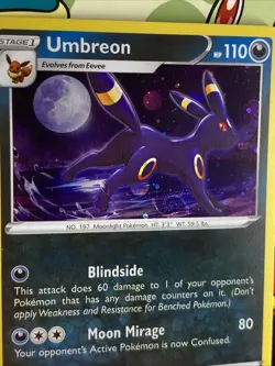2021 Umbreon SWSH129 Black Star Promo Cosmos Holo NM/MINT Pokemon EPIC SWIRL💫 - Image 4