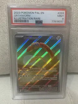 Pokemon Orthworm 224/193 Sv02: Paldea Evolved Holo PSA 9 - Image 1