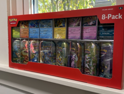 Pokemon TCG: Scarlet & Violet Prismatic Evolutions 8 Pack Mini Tin Set (Costco) - Image 1