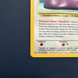 Pokemon Ditto 3/62 WotC Fossil Unlimited Holo Rare MP - Image 5