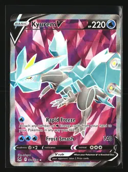 Pokemon KYUREM V 174/196 Full Art Ultra Rare 2022 SWSH Lost Origin NM/Near Mint - Image 1