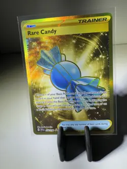 Pokemon TCG-Rare Candy 256/198-Sv01: Base Set-Holo Hyper Rare Trainer Item NM/M - Image 1