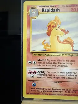 RAPIDASH - 44/64 Jungle Set WotC MP - Regular Uncommon - Pokemon TCG Card - Image 2