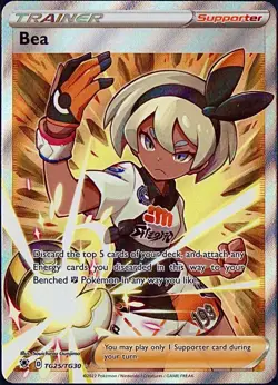 NM+/MT Full Art Bea Supporter Card | Astral Radiance: Trainer Gallery TG25/TG30 - Image 1