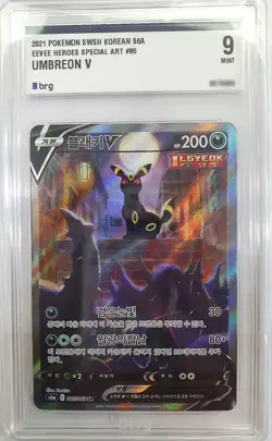 Pokemon Card Umbreon V Evolving Skies / Eevee Heroes Special Art MINT 9 KOREAN - Image 1