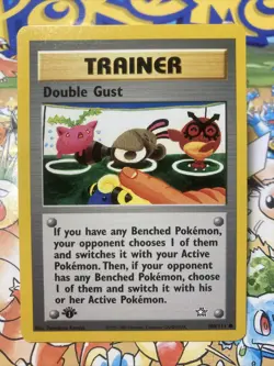 Pokemon Card Double Gust 100/111 WOTC 1st Edition Neo Genesis - Image 1